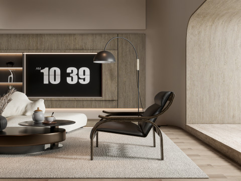 Living room interior scene 44 3D Model