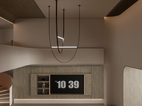 Living room interior scene 44 3D Model
