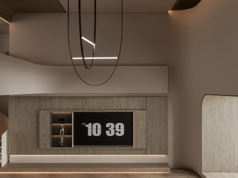 Living room interior scene 44 3D Model