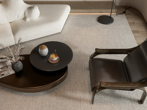 Living room interior scene 44 3D Model