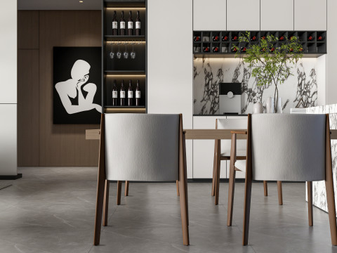 Living room interior scene 45 3D Model