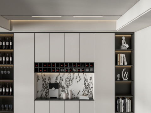 Living room interior scene 45 3D Model