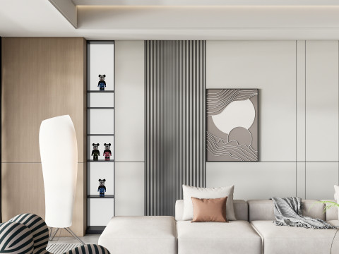 Living room interior scene 45 3D Model