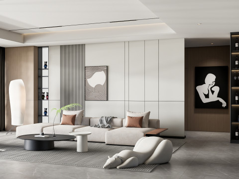 Living room interior scene 45 3D Model