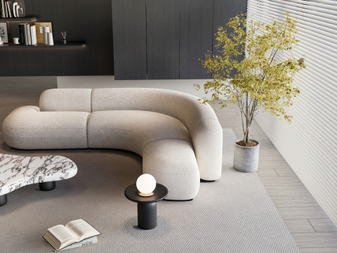 Living room interior scene 46 3D Model
