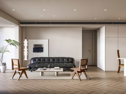Living room interior scene 47 3Dモデル