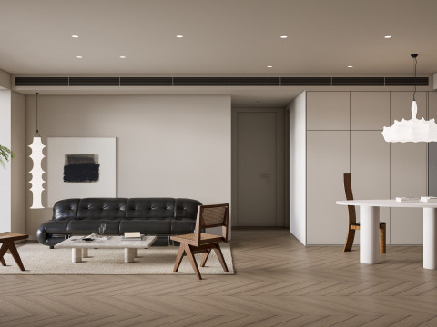 Living room interior scene 47 Model 3D