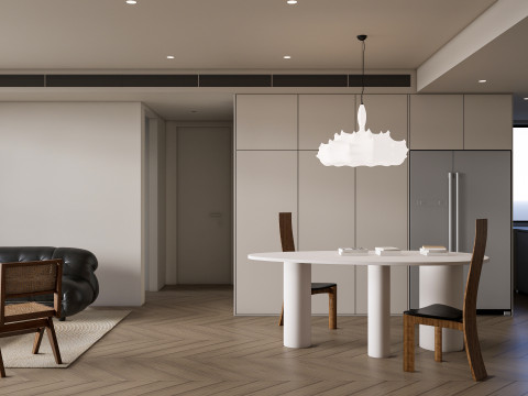 Living room interior scene 47 Model 3D