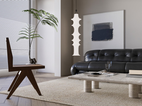 Living room interior scene 47 Model 3D
