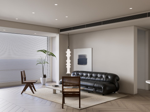 Living room interior scene 47 Model 3D