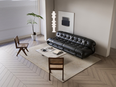 Living room interior scene 47 Model 3D