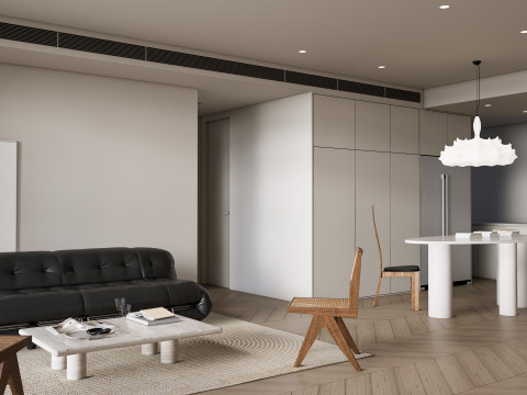 Living room interior scene 47 Model 3D