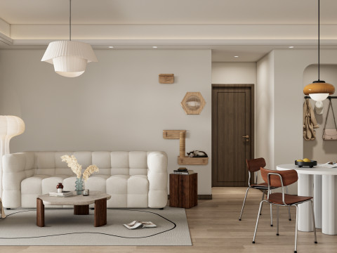 Living room interior scene 48 3D 模型
