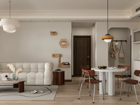 Cena interior da sala de estar 48 Modelo 3D