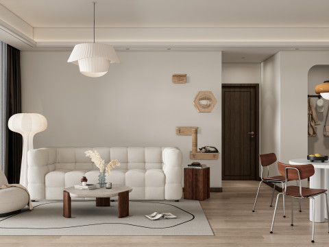 Living room interior scene 48 3D 模型