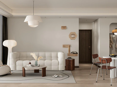 Cena interior da sala de estar 48 Modelo 3D