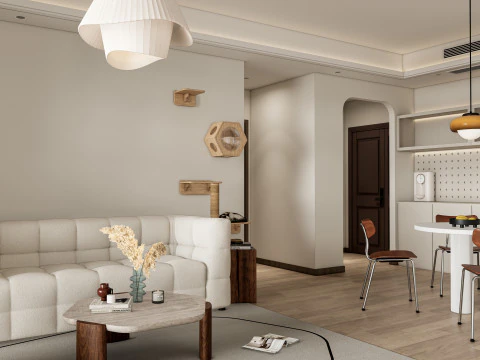 Cena interior da sala de estar 48 Modelo 3D