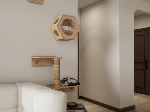 Living room interior scene 48 3D 模型