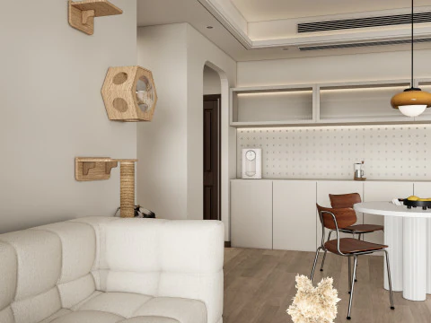 Cena interior da sala de estar 48 Modelo 3D