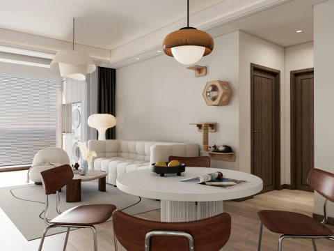 Cena interior da sala de estar 48 Modelo 3D