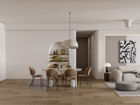 Living room interior scene 49 3D 모델