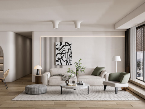 Living room interior scene 49 3D 모델
