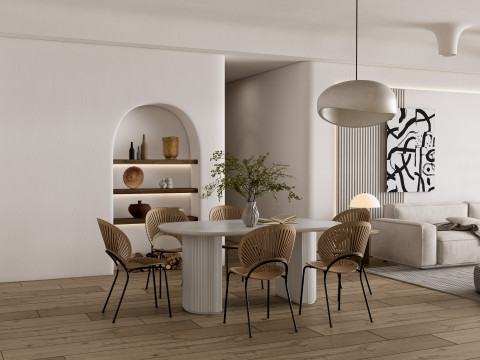 Living room interior scene 49 3D 모델