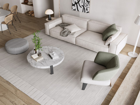 Living room interior scene 49 3D 모델