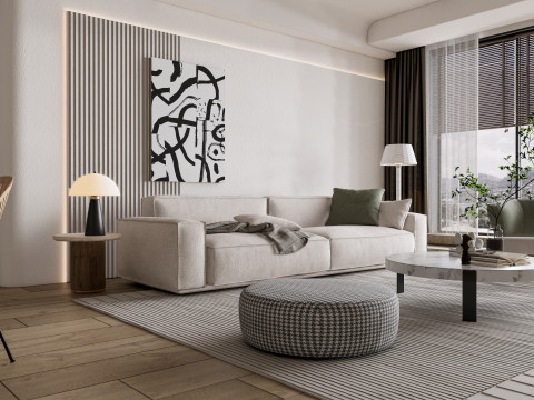 Living room interior scene 49 3D 모델