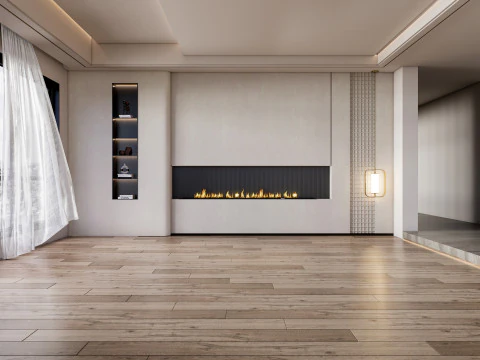 Cena interior da sala de estar 50 Modelo 3D