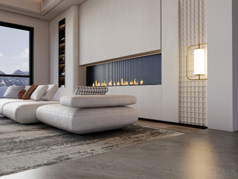 Living room interior scene 50 3D 모델