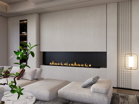 Living room interior scene 50 3D 모델