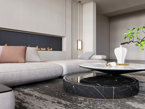 Living room interior scene 50 3D 모델