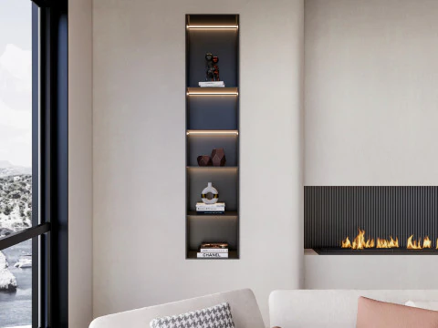 Cena interior da sala de estar 50 Modelo 3D