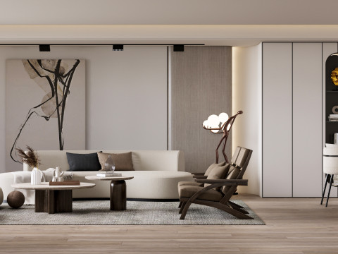Living room interior scene 51 Modelo 3D