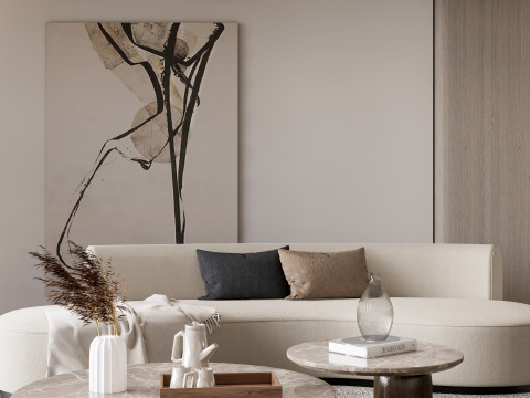 Living room interior scene 51 Modelo 3D