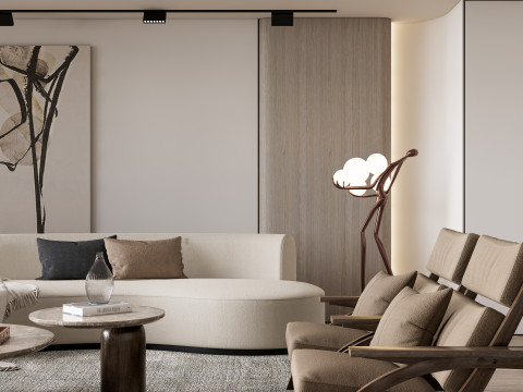 Living room interior scene 51 Modelo 3D