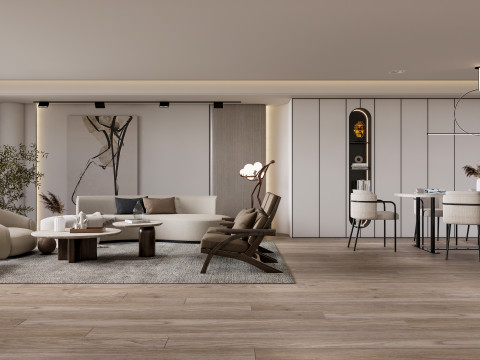 Living room interior scene 51 Modelo 3D