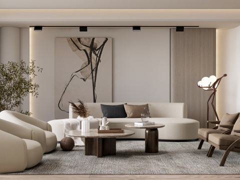 Living room interior scene 51 Modelo 3D