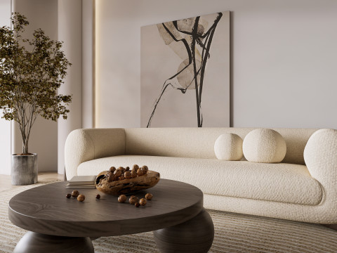 Living room interior scene 52 3D Model