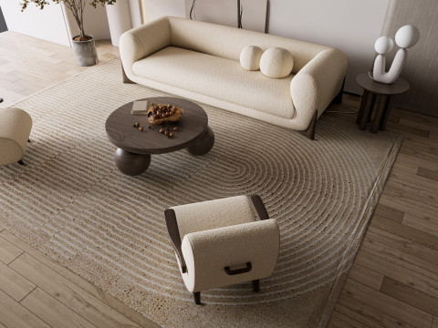 Living room interior scene 52 3D Model