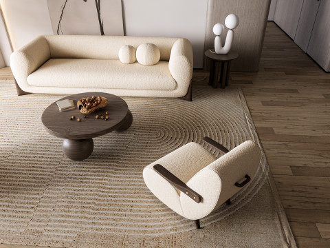 Living room interior scene 52 3D Model
