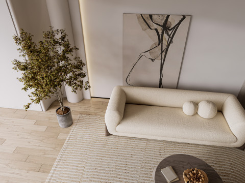 Living room interior scene 52 3D Model