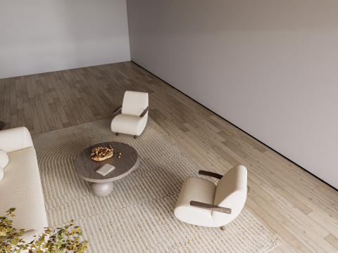 Living room interior scene 52 3D Model