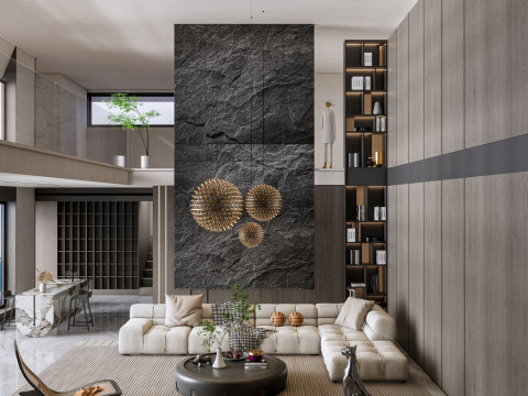 Living room interior scene 54 3D-Modell