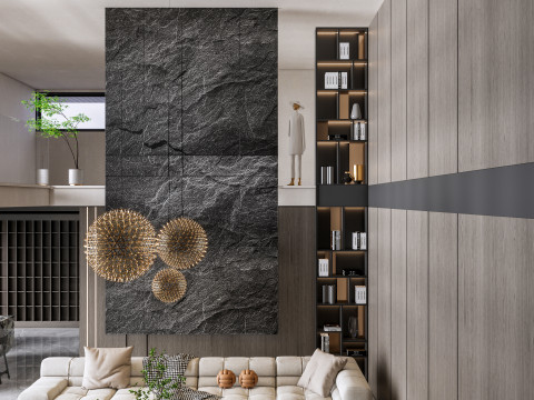 Living room interior scene 54 3D-Modell