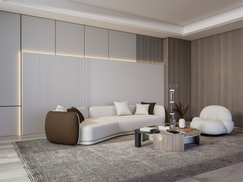 Living room interior scene 55 3D Модель