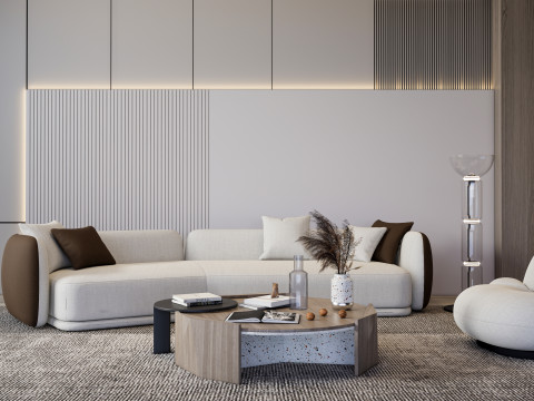 Living room interior scene 55 3D Модель