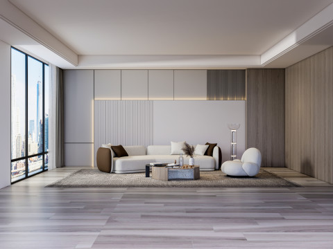 Living room interior scene 55 3D Модель