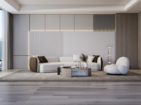 Living room interior scene 55 3D Модель
